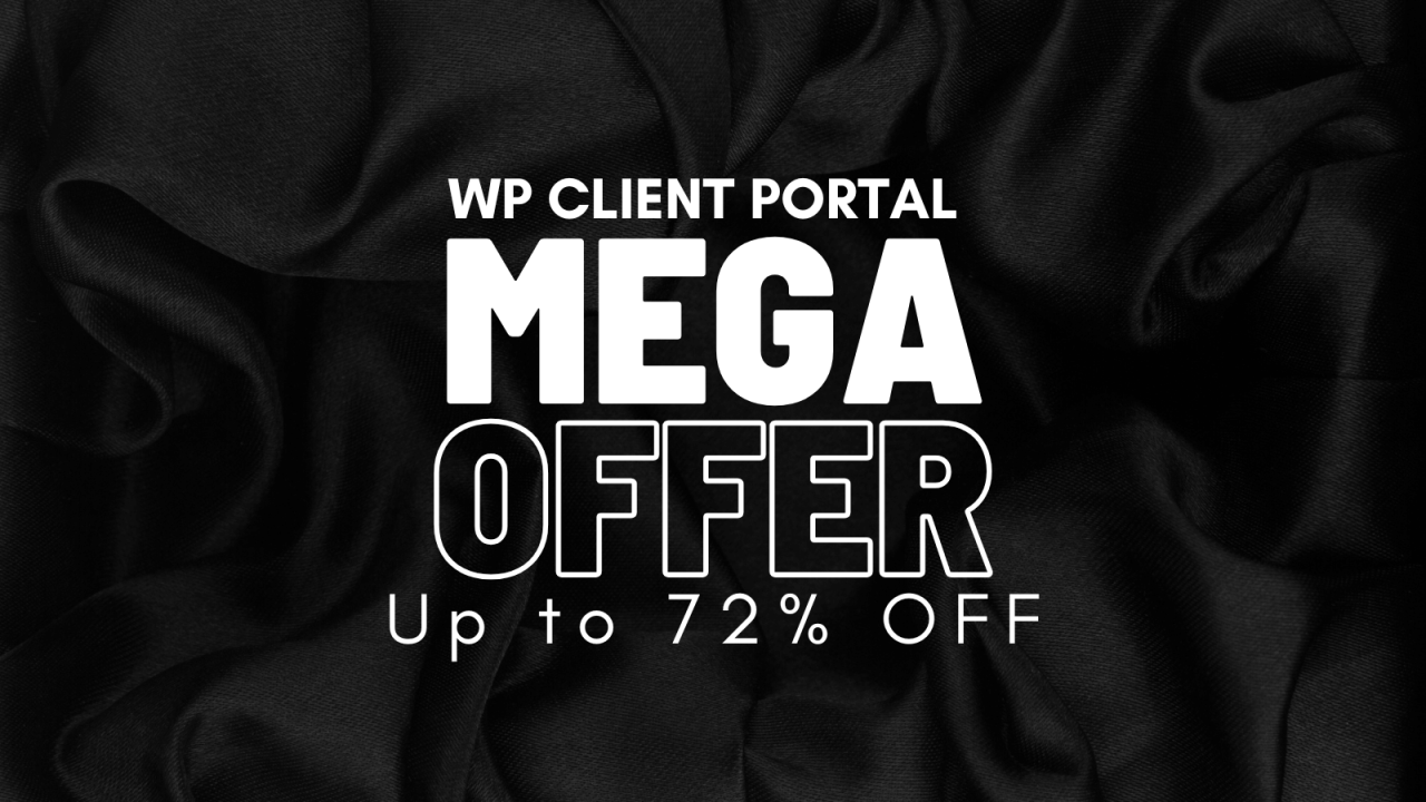 WP Client Portal BFCM