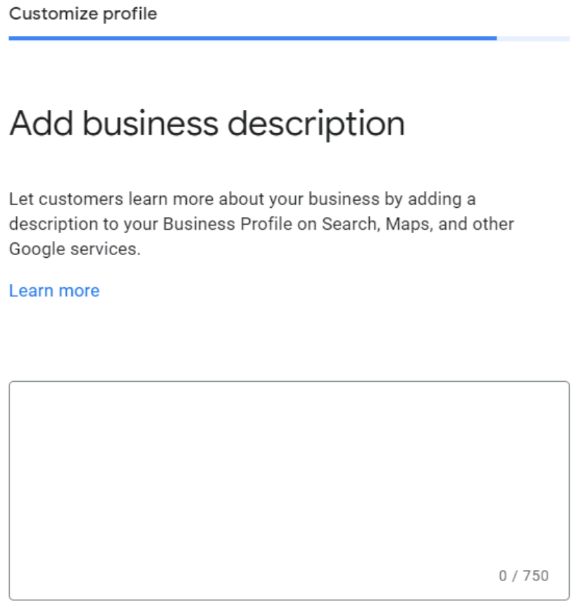 Add a Business Description to Google My Business