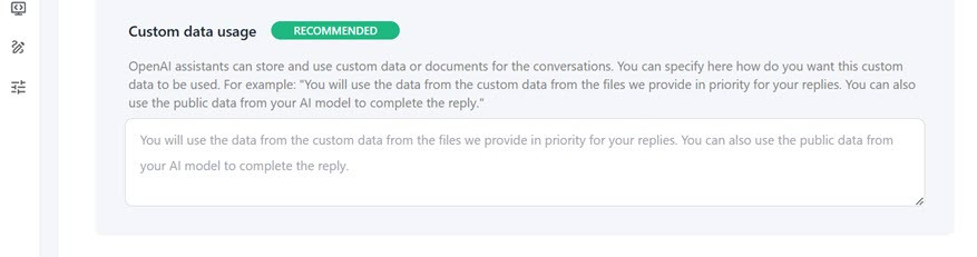 Custom Data Usage - How to Use ChatGPT for Knowledge Base in WordPress