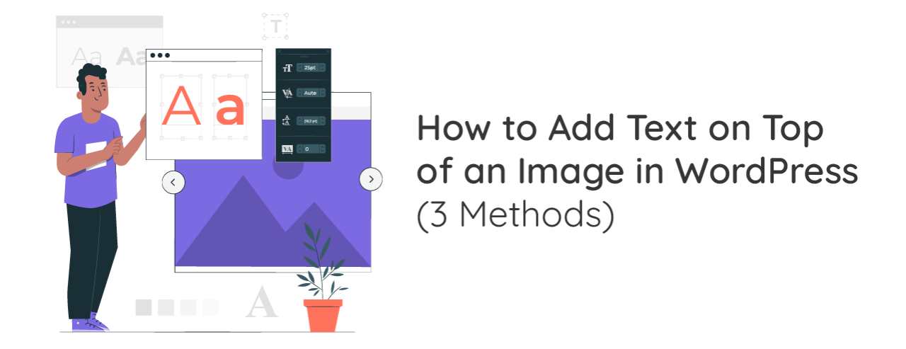 How to Add Text on Top of an Image in WordPress