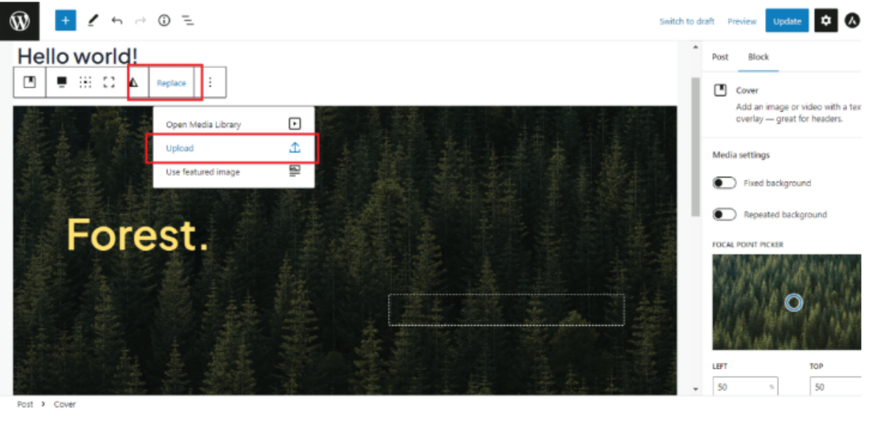 Replace The Default Image with Your Custom Image