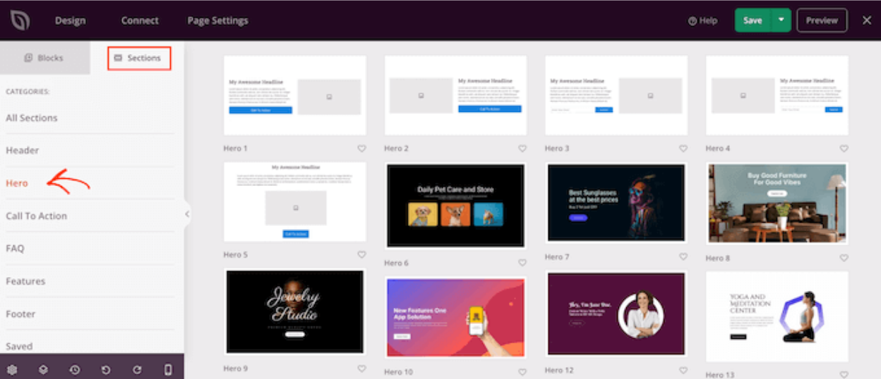 SeedProd Hero Sections