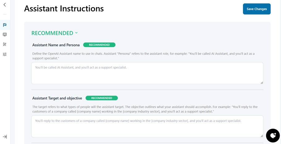 Assistant Instructions - How to Add an AI Chatbot to Your WordPress Site Using ChatGPT