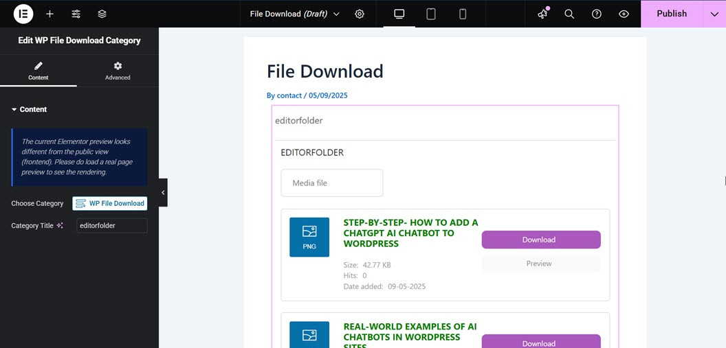 Success Insert - How to setup NextCloud as WordPress File Download