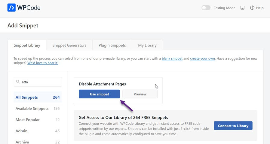 Use Snippet - How to Disable Image Attachment Pages in WordPress (2 Methods)