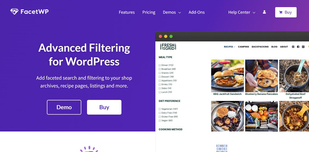 FacetWP - Best WordPress Search and Filter Plugin