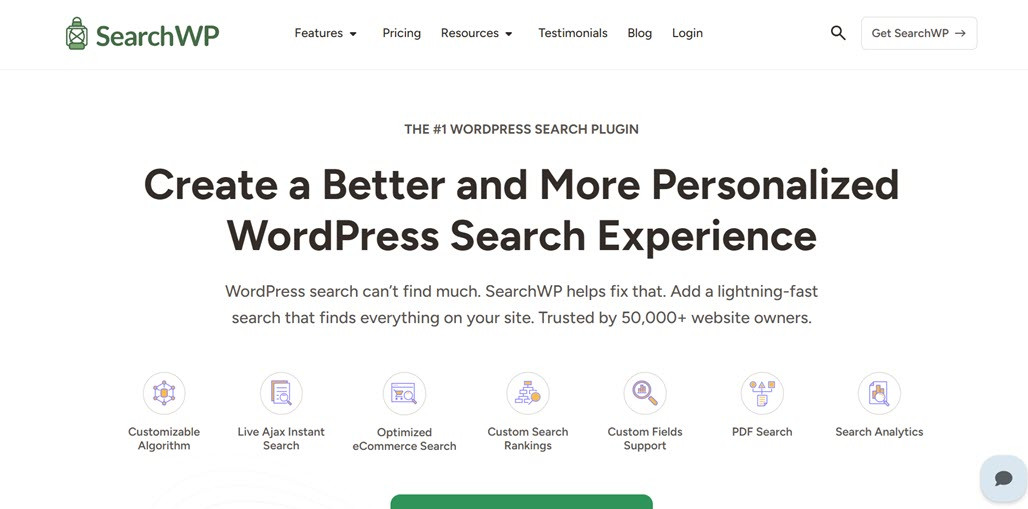 SearchWP - Best WordPress Search and Filter Plugin