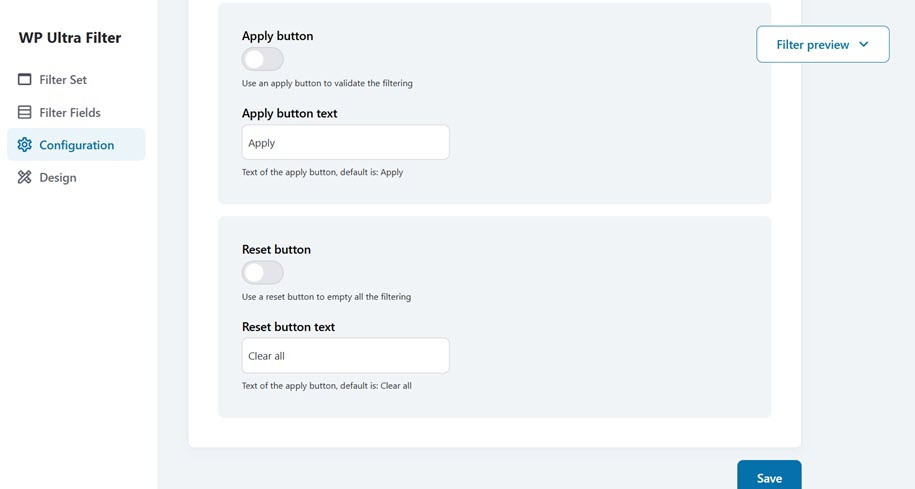 Configuration - Best WordPress Search and Filter Plugin