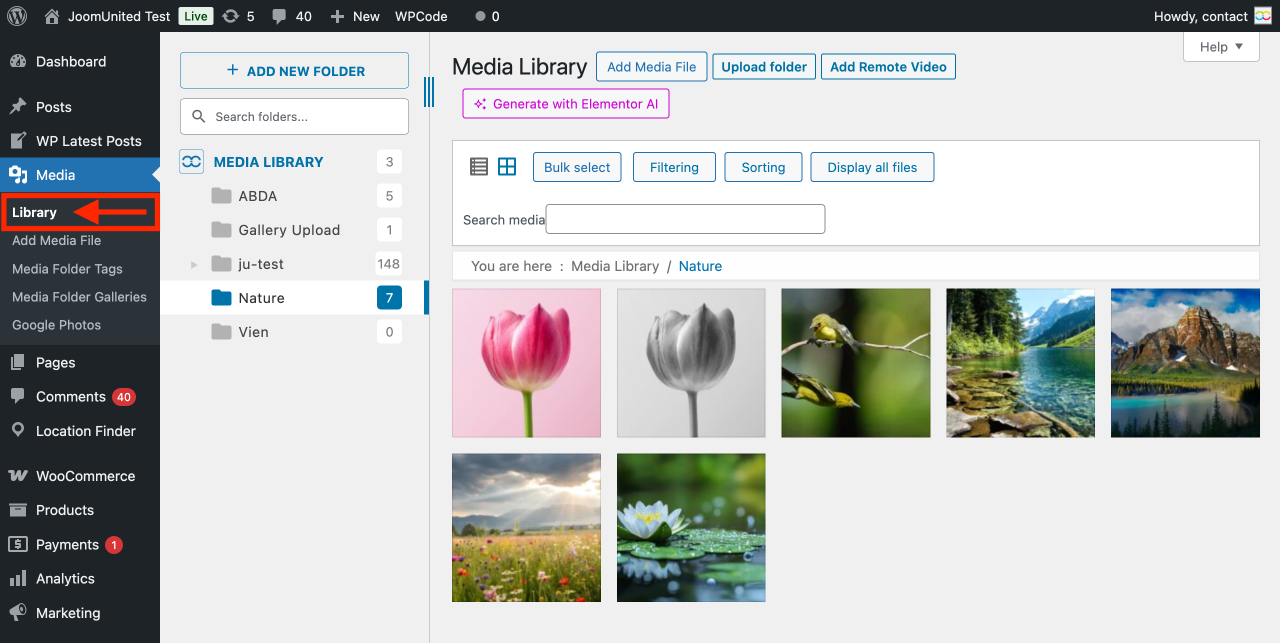 Media Library