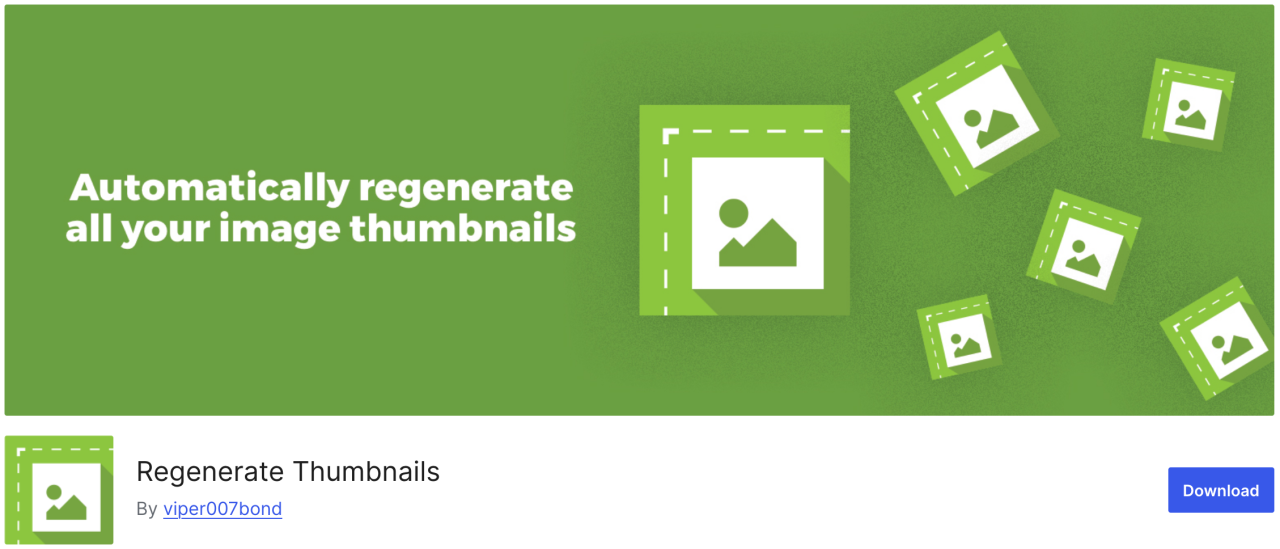 Regenerate Thumbnails