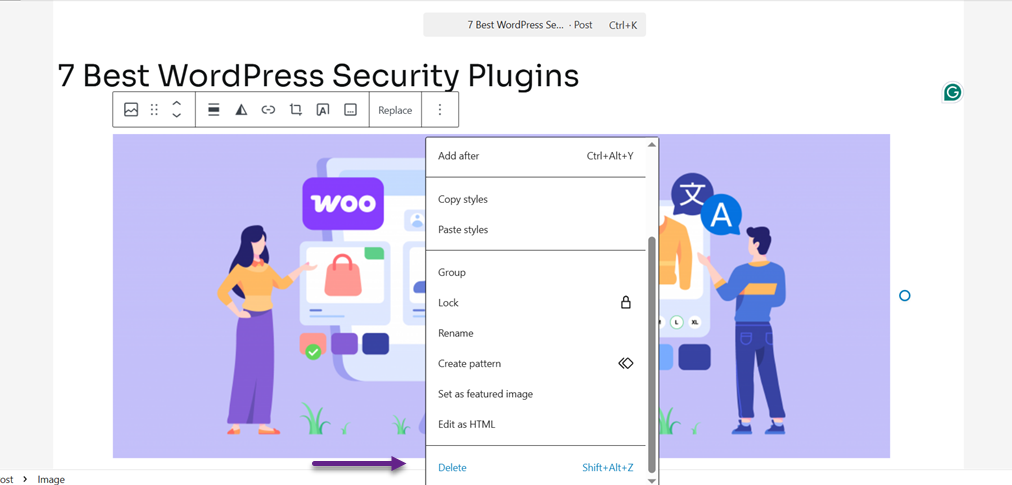 Delete Image - How to Fix Featured Images Appearing Twice in WordPress Posts