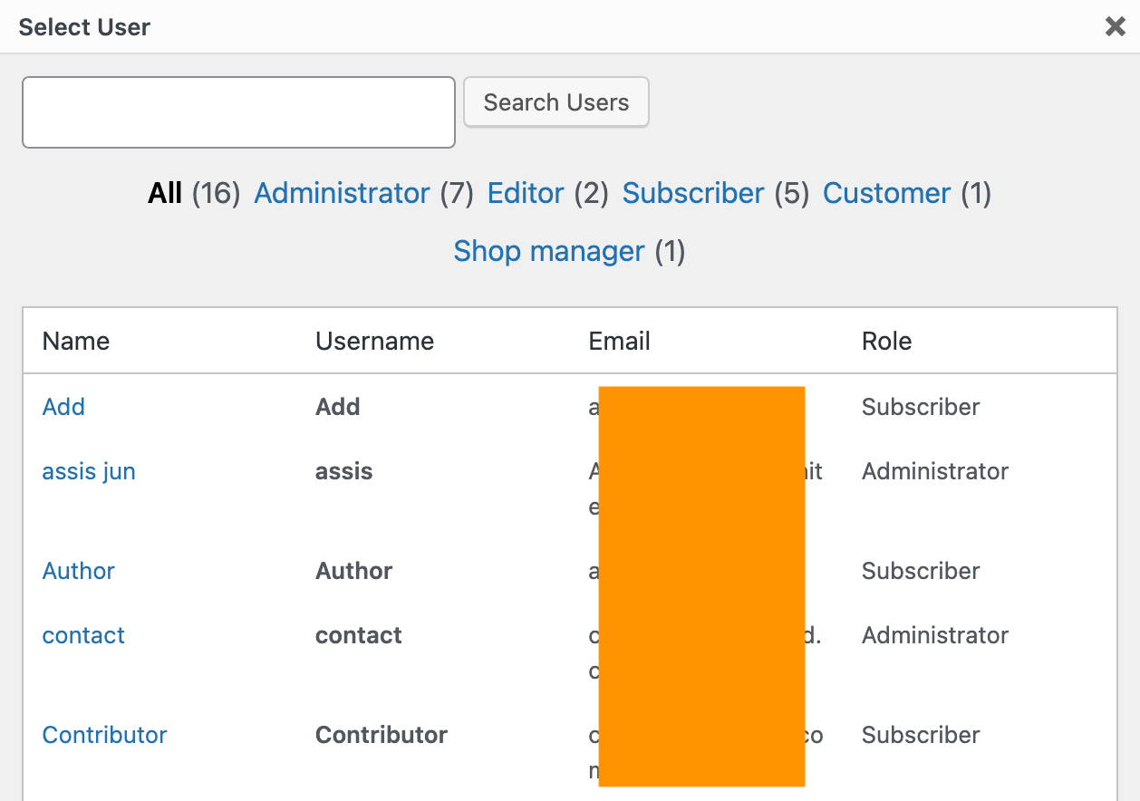 Assign User to Category