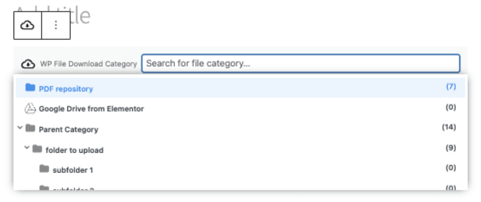 Choose Category Before Publish