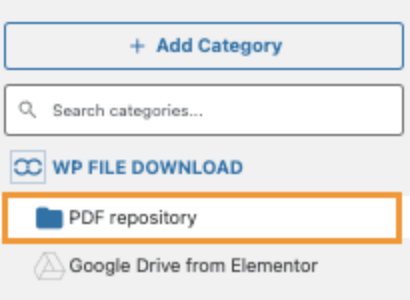 The Categories that have been Created