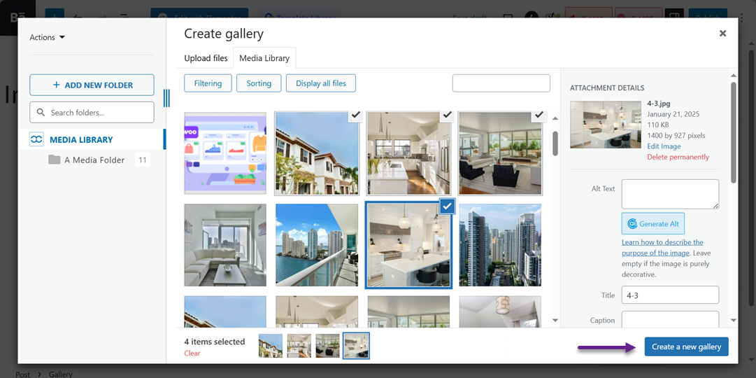 Choose Images - How to Create an Image Gallery in WordPress (Step by Step)