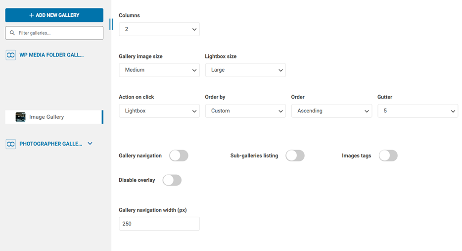 Customize Gallery - How to Create an Image Gallery in WordPress (Step by Step)