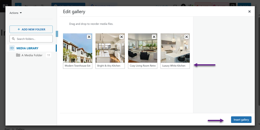 Insert Gallery - How to Create an Image Gallery in WordPress (Step by Step)