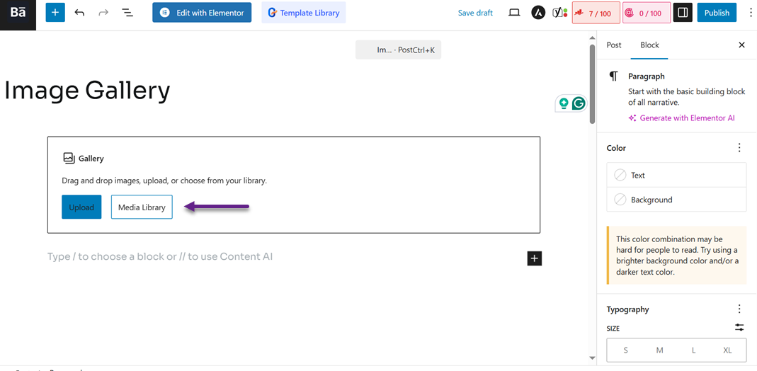 Upload Media Gallery - How to Create an Image Gallery in WordPress (Step by Step)