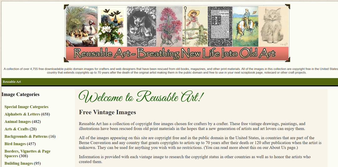 Reusable Art - 16+ Sources for Free Public Domain and CC0-Licensed Images