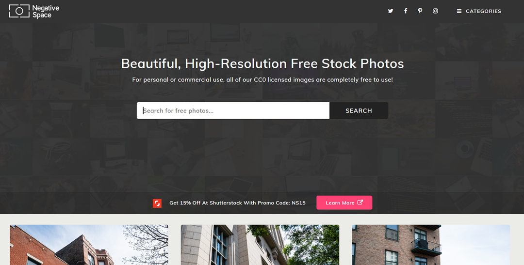 Negative Space - 16+ Sources for Free Public Domain and CC0-Licensed Images