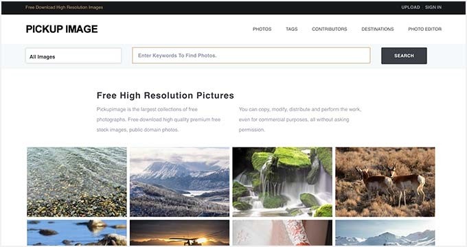 Pickupimage - 16+ Sources for Free Public Domain and CC0-Licensed Images