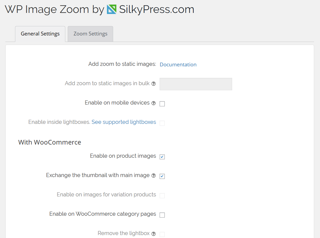 General Settings - How to Add Magnifying Zoom for Images in WordPress 