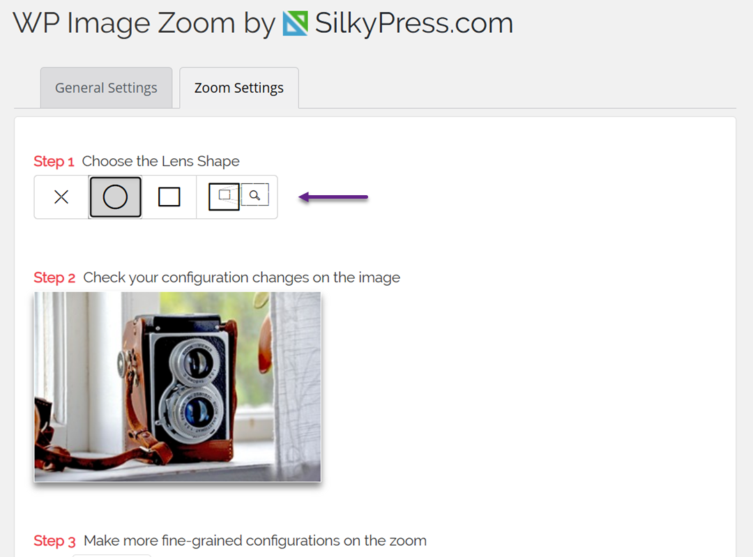 Settings - How to Add Magnifying Zoom for Images in WordPress 