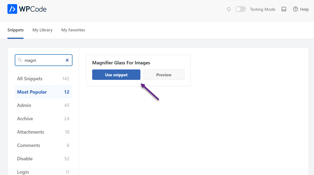 Use Snippet - How to Add Magnifying Zoom for Images in WordPress 