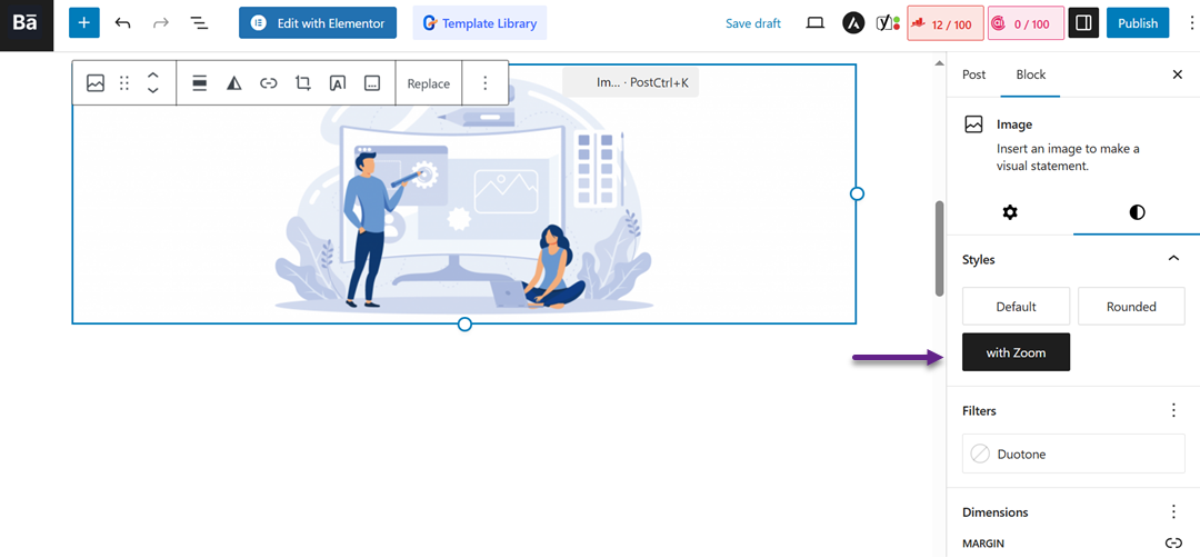 With Zoom - How to Add Magnifying Zoom for Images in WordPress 