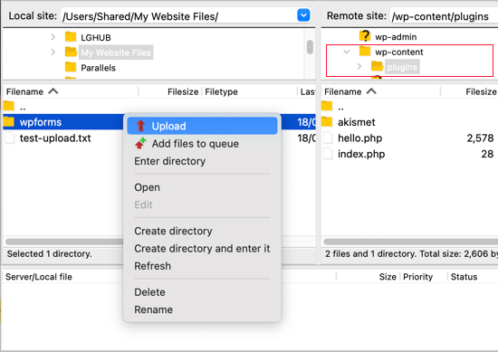 Uploading - How to Use FTP to Upload Files to WordPress for Beginners