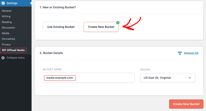 Create New Bucket - WordPress Google Cloud Storage - How to Offload Your Media
