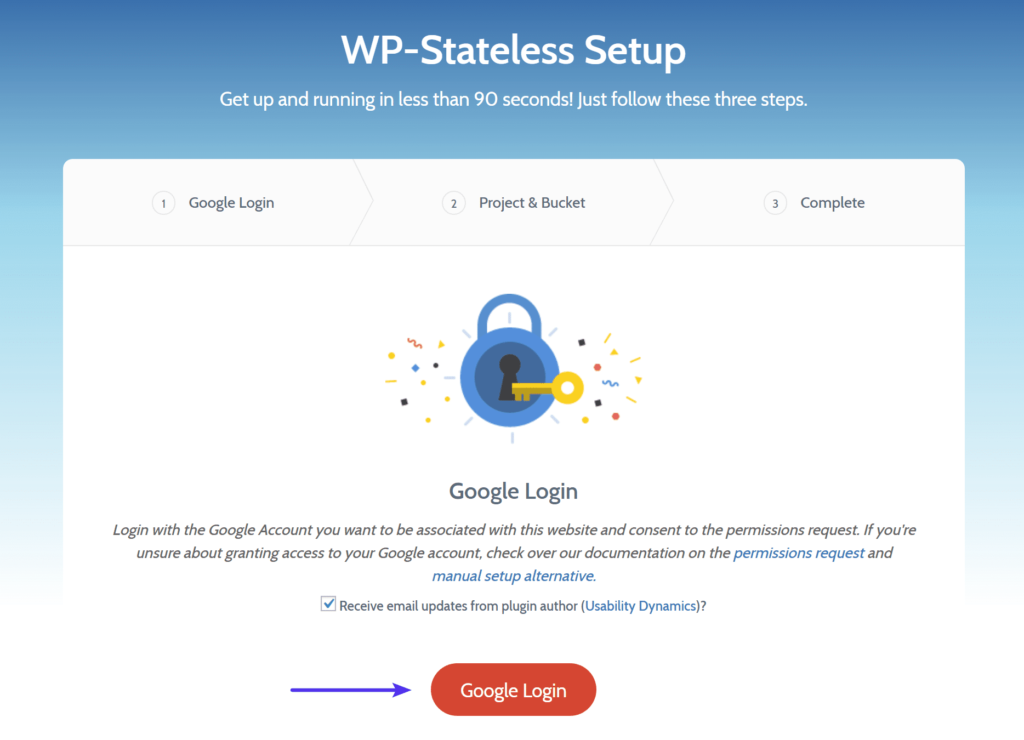 Login - WordPress Google Cloud Storage - How to Offload Your Media
