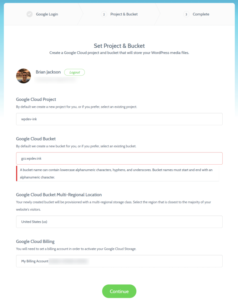 Project Bucket - WordPress Google Cloud Storage - How to Offload Your Media