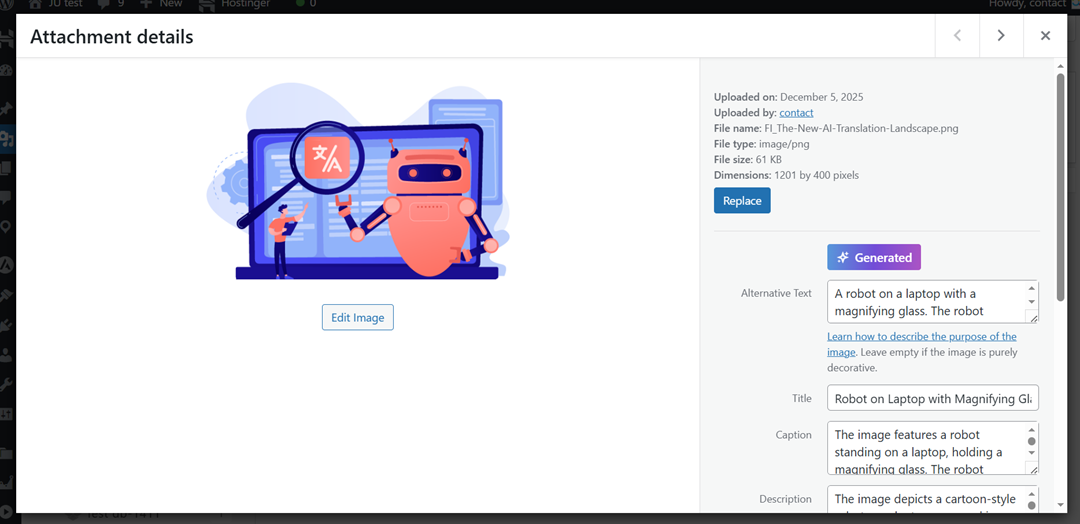 Success Auto Generate - How to Auto-Generate Image Alt Text and Titles with WP Media Folder's AI Tools