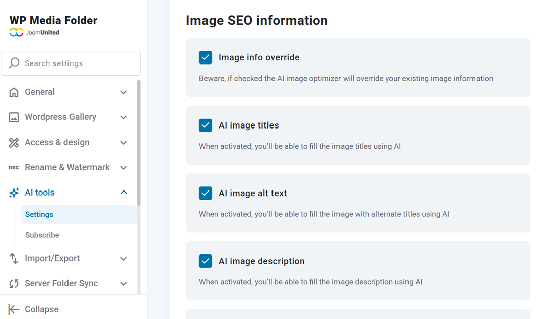 Metadata - How to Bulk Optimize Existing Image Metadata Using WP Media Folder AI