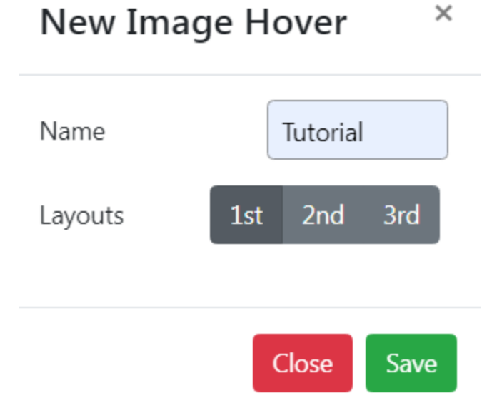 Image Hover Layout Style
