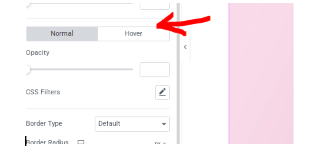 Style tab Image Hover