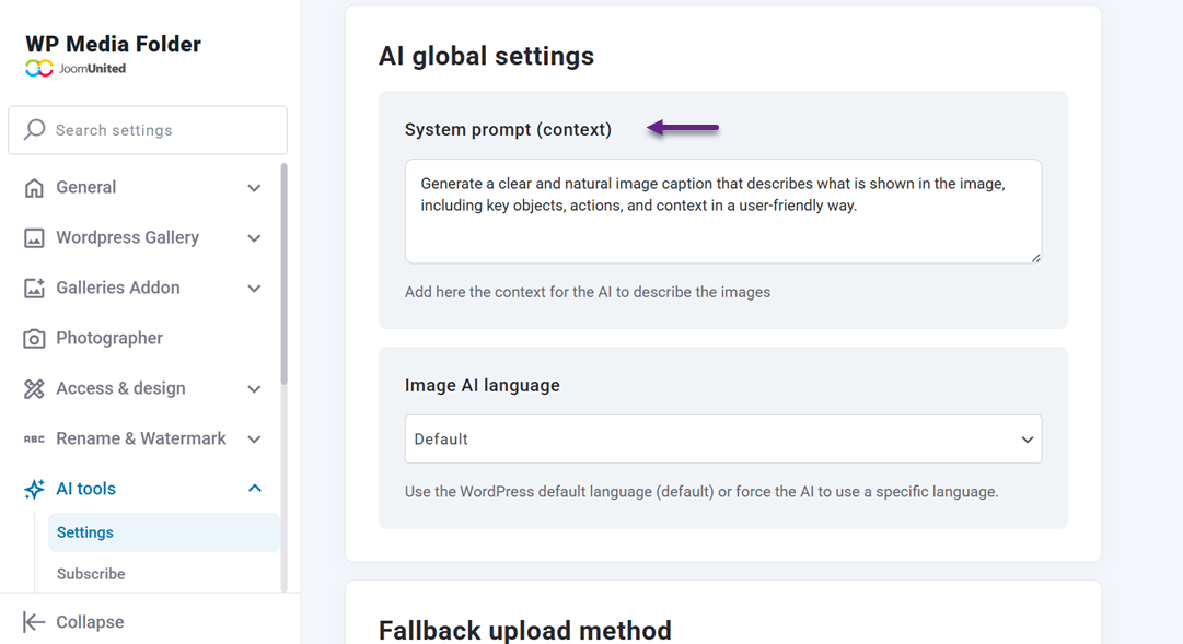 Context Prompt - How to Use WP Media Folder AI to Improve Image Captions That Boost CTR