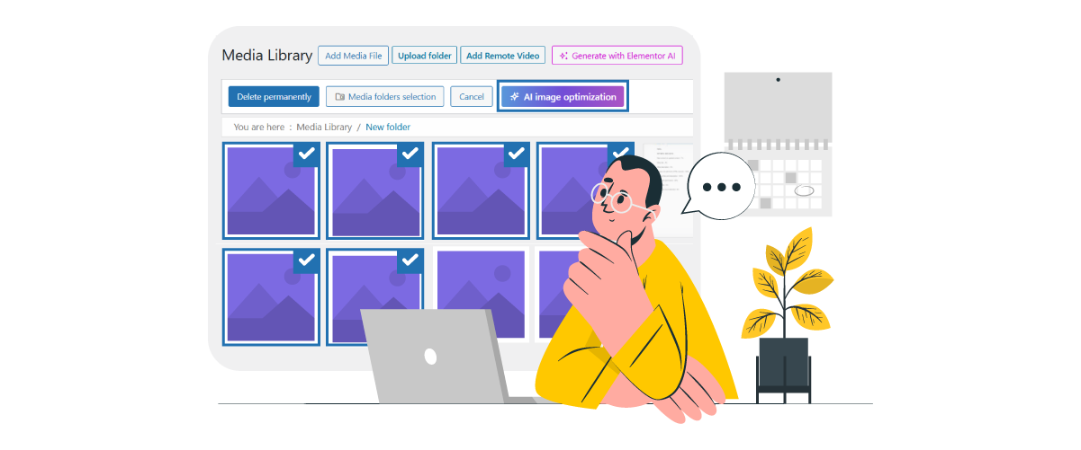 How to Bulk-Process Your Existing Media Library with WP Media Folder AI (No Manual Work