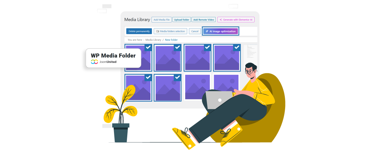 How to Bulk-Process Your Existing Media Library with WP Media Folder AI (No Manual Work