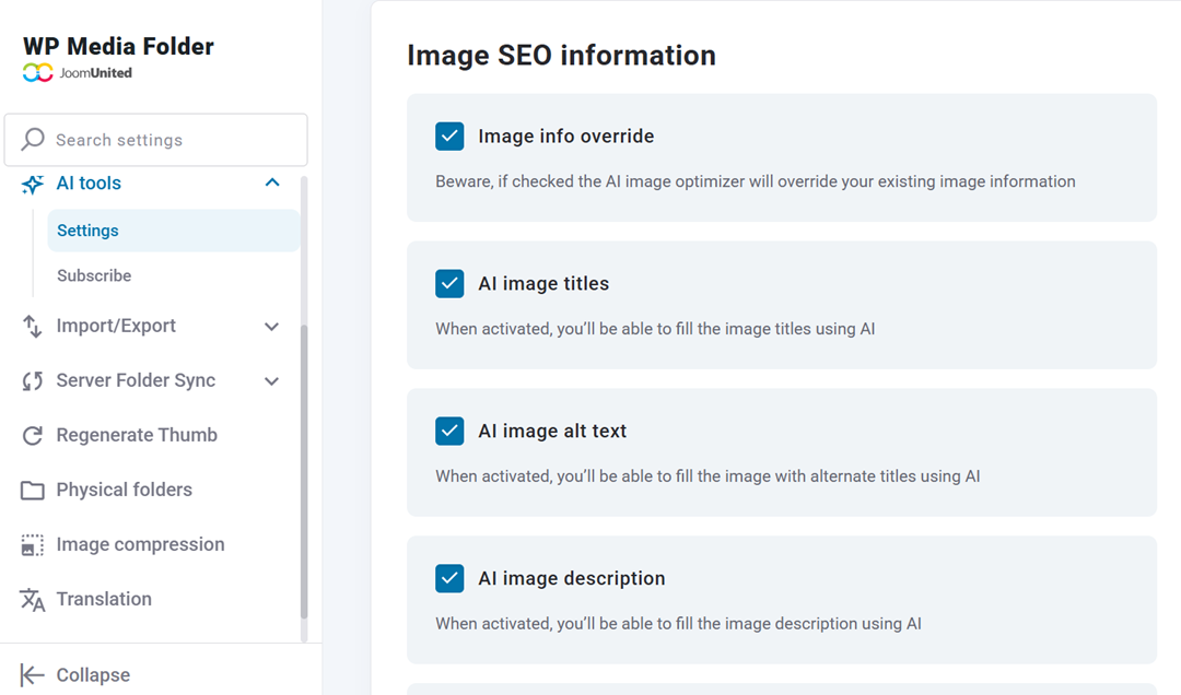 Metadata - AI Tools - How to Bulk-Process Your Existing Media Library with WP Media Folder AI (No Manual Work