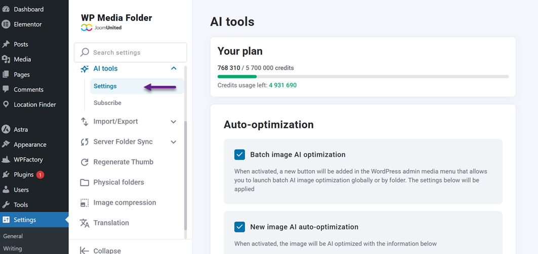 AI Tools - How to Bulk-Process Your Existing Media Library with WP Media Folder AI (No Manual Work
