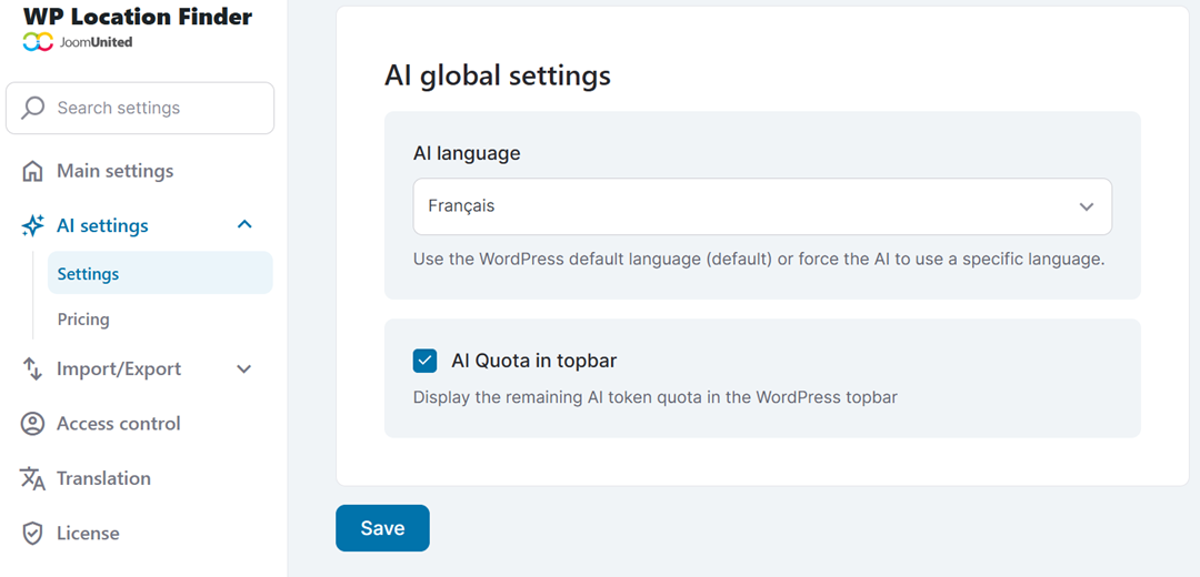 AI Global Settings - How AI Can Improve Local Maps Experience for WordPress Users