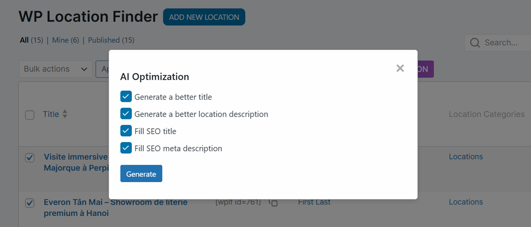 Batch AI Optimization - How AI Can Improve Local Maps Experience for WordPress Users