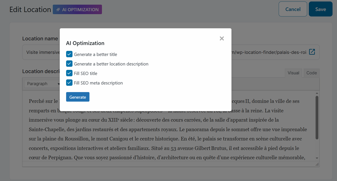 Single AI Optimization - How AI Can Improve Local Maps Experience for WordPress Users