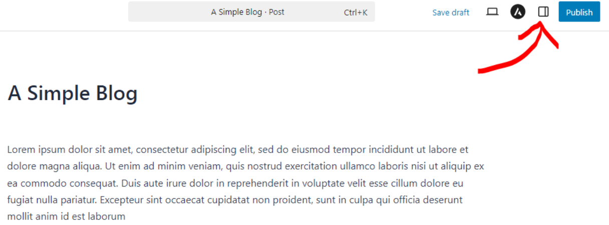Edit the desired post
