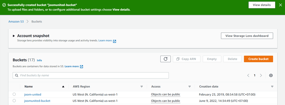 Create Bucket - How to Connect Amazon S3 Buckets to WP Media Folder for Optimized Cloud Storage