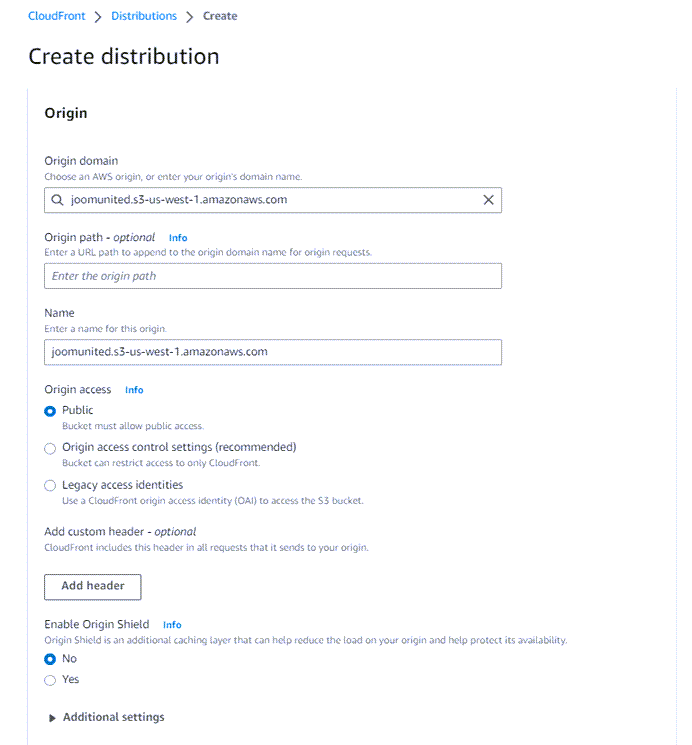 Create Distribution - How to Connect Amazon S3 Buckets to WP Media Folder for Optimized Cloud Storage