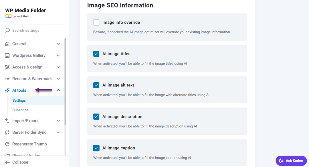 Image SEO Information - How to Combine WebP Auto-Conversion and AI Metadata Generation in WP Media Folder for Maximum Performance & SEO