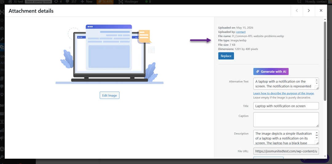 Type WebP - How to Combine WebP Auto-Conversion and AI Metadata Generation in WP Media Folder for Maximum Performance & SEO